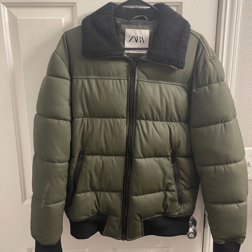 ZARA Green Bomber Jacket